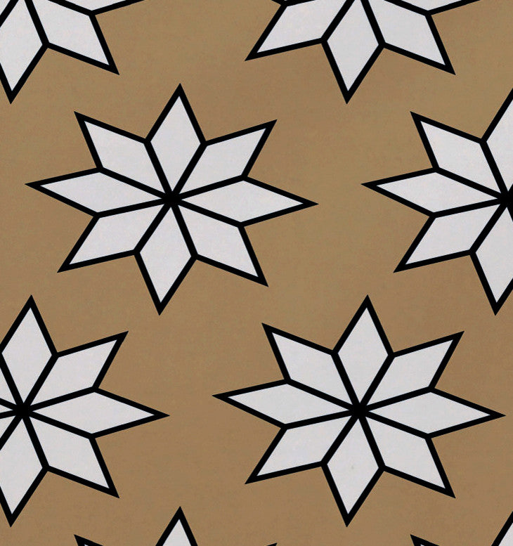 Decorative Holiday Placemat, Set of 4 Geometric, Taupe