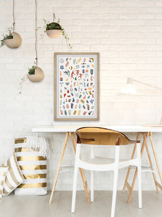 "Complex Timeline" Framed Painting Print, 12x18