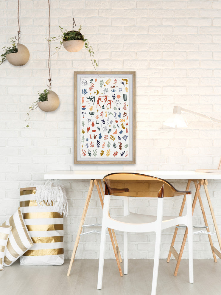 "Complex Timeline" Framed Painting Print, 12x18