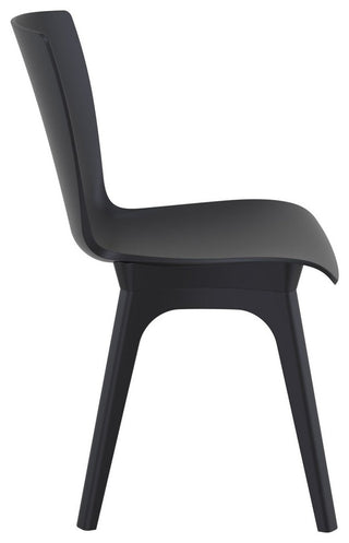 Compamia Mio PP Modern Chair, Set of 2, Black
