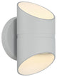 Marino Short Bi-Directional Outdoor LED Wall Mount, Satin