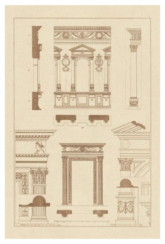 "Window in Dodge's Palace, Palazzo Vecchio, Santa Croce" Paper Art, 26"x38"