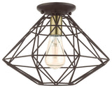 Bronze Geometric, Farmhouse, Industrial, Abstract, Rustic Flush Mount
