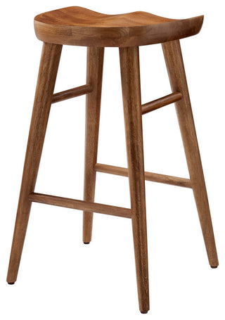 Saville Backless Wood Counter Stools - Set of 2
