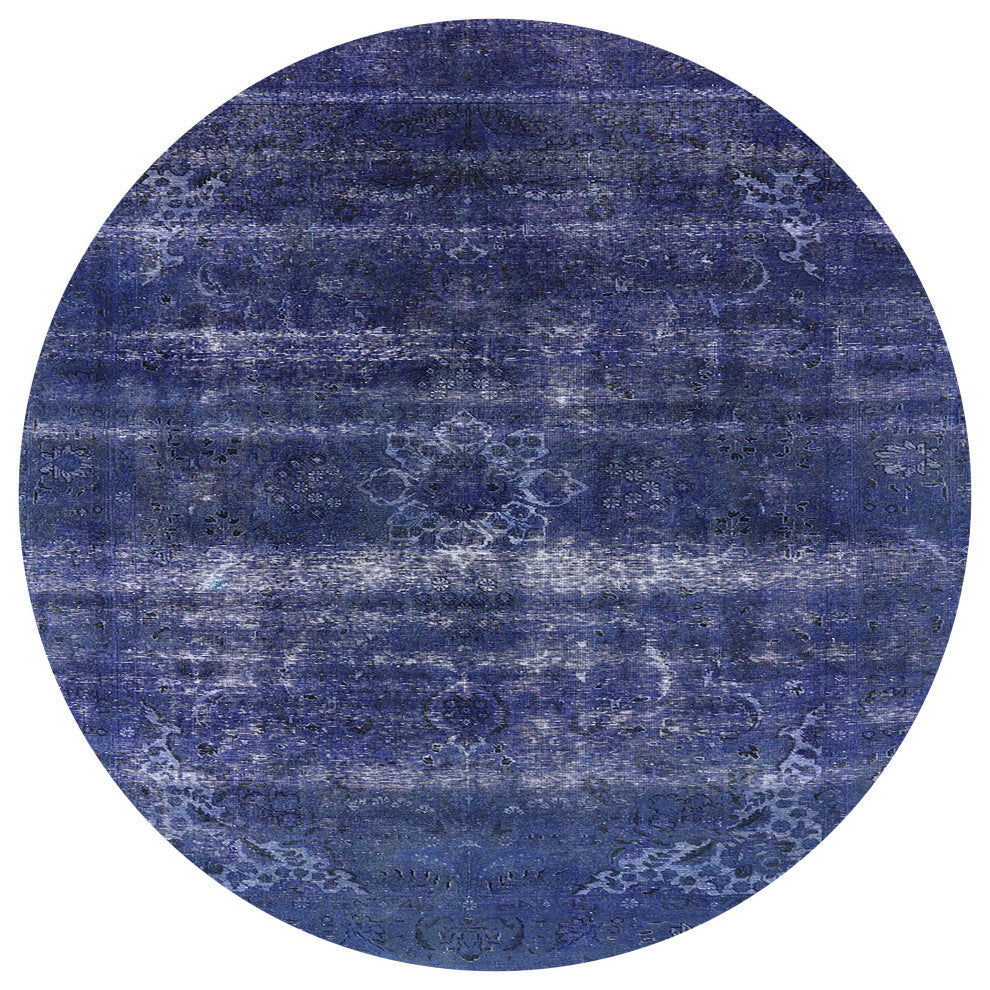 Ahgly Company Indoor Round Mid-Century Modern Area Rugs, 7' Round