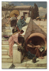 John Waterhouse 'Diogenes' Canvas Art, 32 x 22