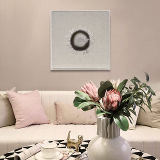 Quartz Sun Flower Shadow Box Wall DÃ©cor