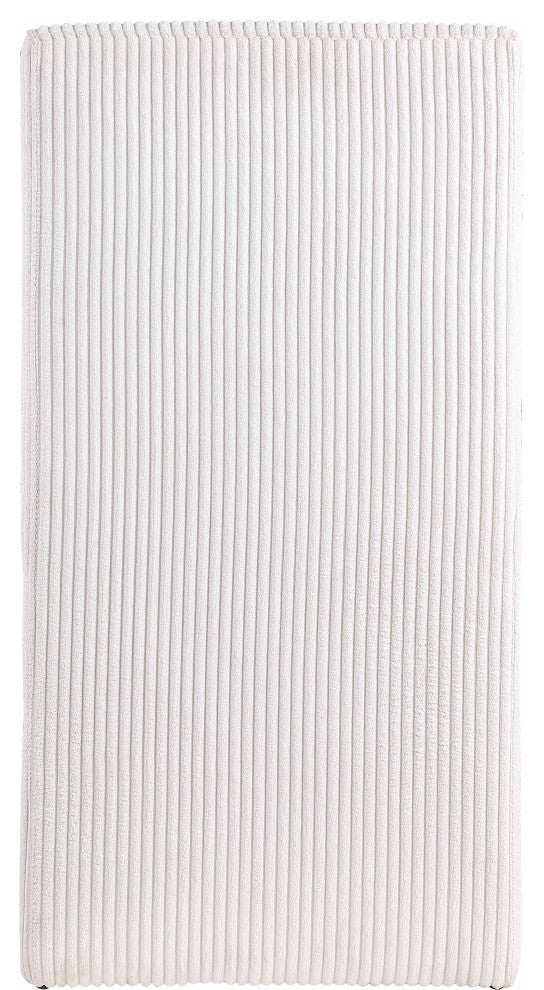 Benson Upholstered Dining Chair, Cream, Microsuede Corduroy
