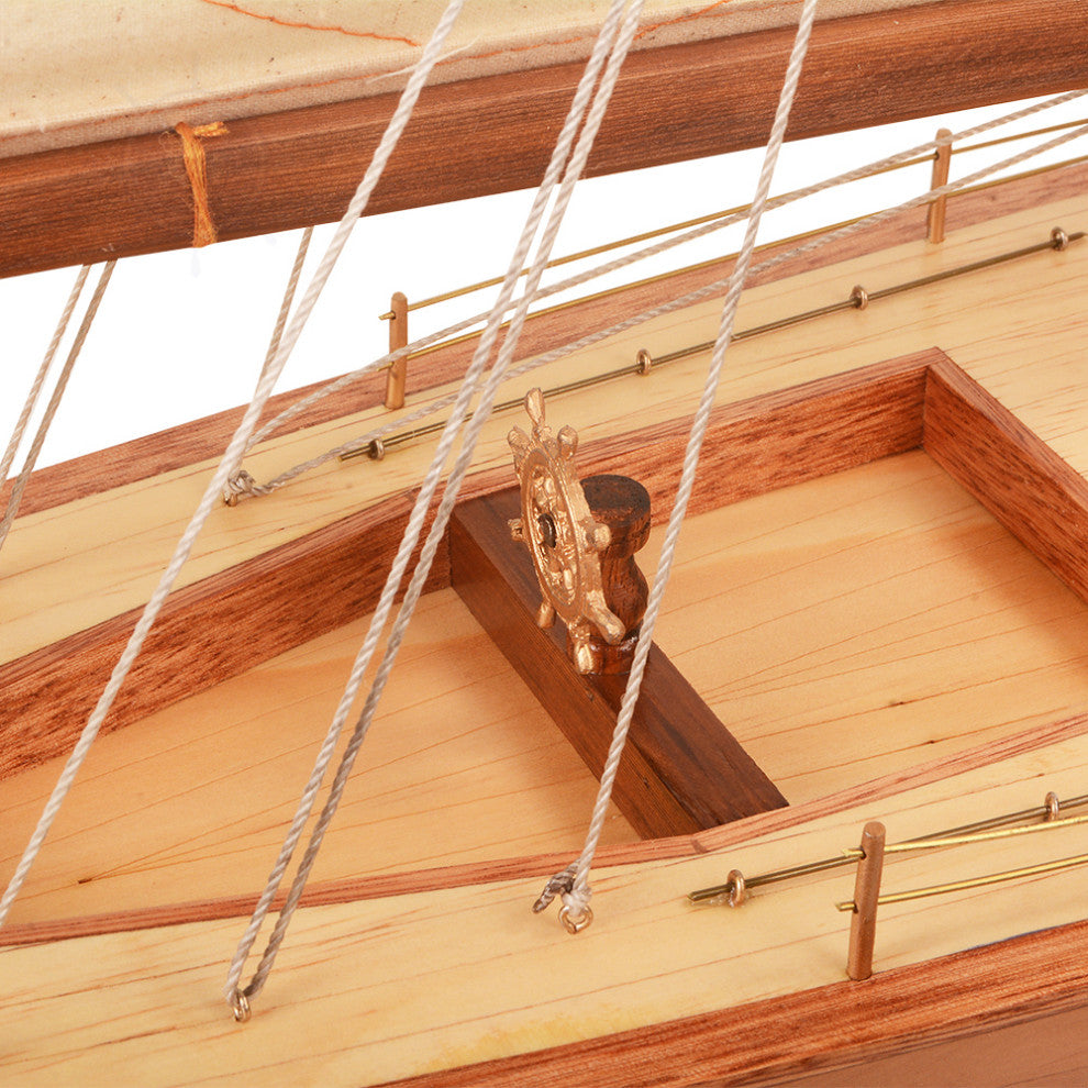 Columbia Yacht L Wooden model sailing boat