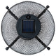11.5"H Metal Mesh Black Solar Powered Outdoor Lantern With Stand