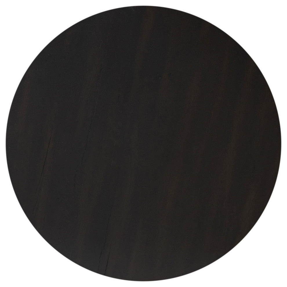 Toli End Table, Wood Smoked Black, Smoked Black Veneer