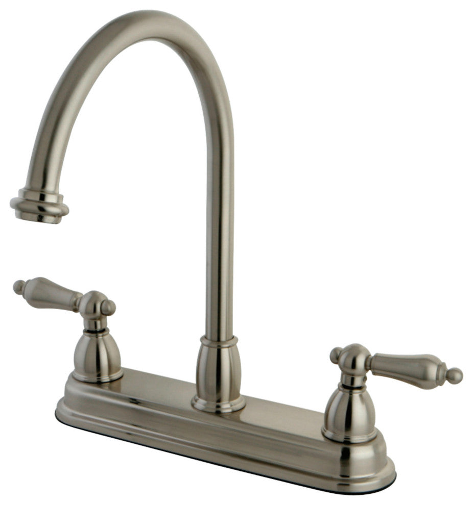 Kingston Brass Centerset Kitchen Faucet, Brushed Nickel