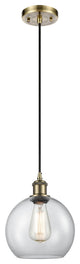 Innovations Lighting 516-1P-AB-G122-8 Athens 1 Light 8" Mini Pendant