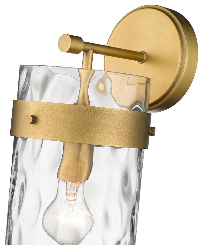 Zlite 3035-1SL-RB 1-Light Wall Sconce, Clear