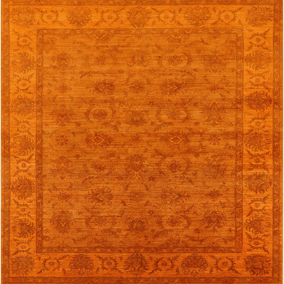 Ahgly Company Indoor Square Mid-Century Modern Area Rugs, 7' Square
