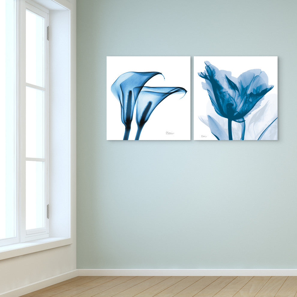 "Tulip & Lililes"Frameless Floating Panel Graphic Wall Art, 24"x24"