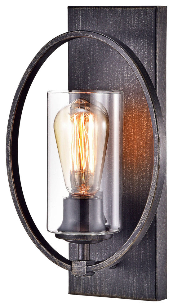 Astrid Wall Sconce with Clear Glass Shade