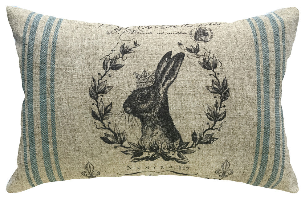 Bunny Grainsack Linen Pillow