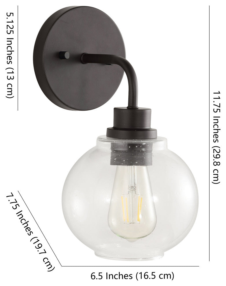 Sandrine Iron LED Vanity Light, Oil Rubbed Bronze, 1 Bulb