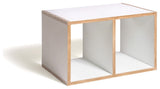 Modular Wood Shelving Cubes, Stackable B Boxes by  Offi, White