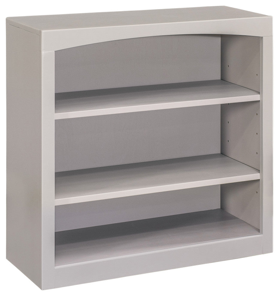 Solid Wood Bookcase, 30"x30", Storm Gray