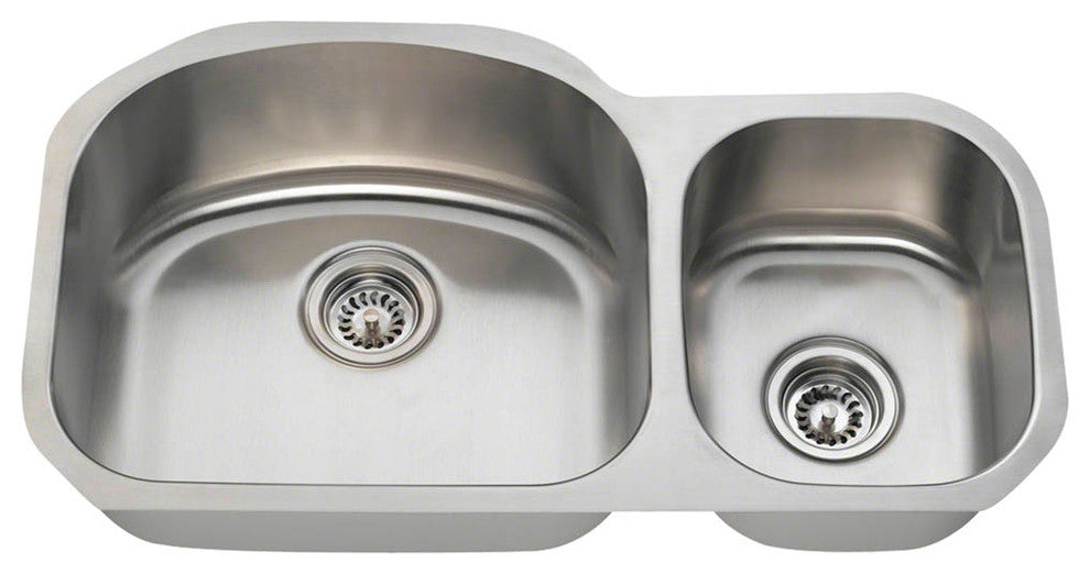 PL105-16 Offset Stainless Steel Kitchen Sink