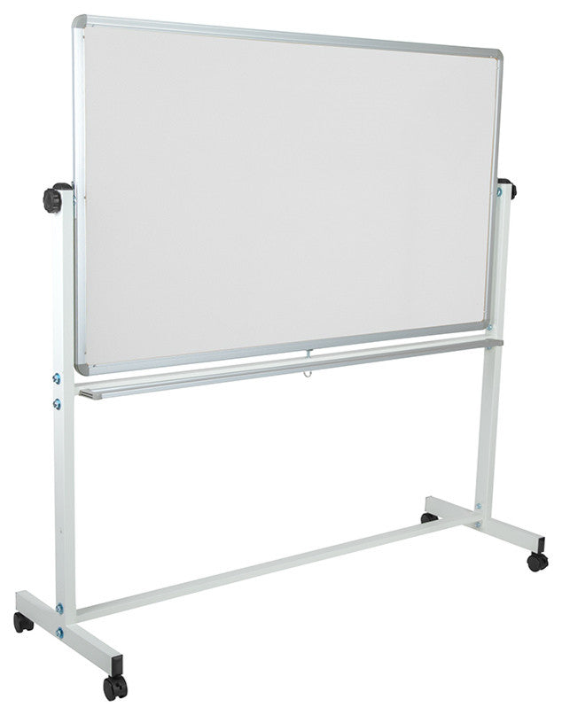 Hercules Reversible Cork and White Board Stand With Pen Tray, 62.5"x62.25"