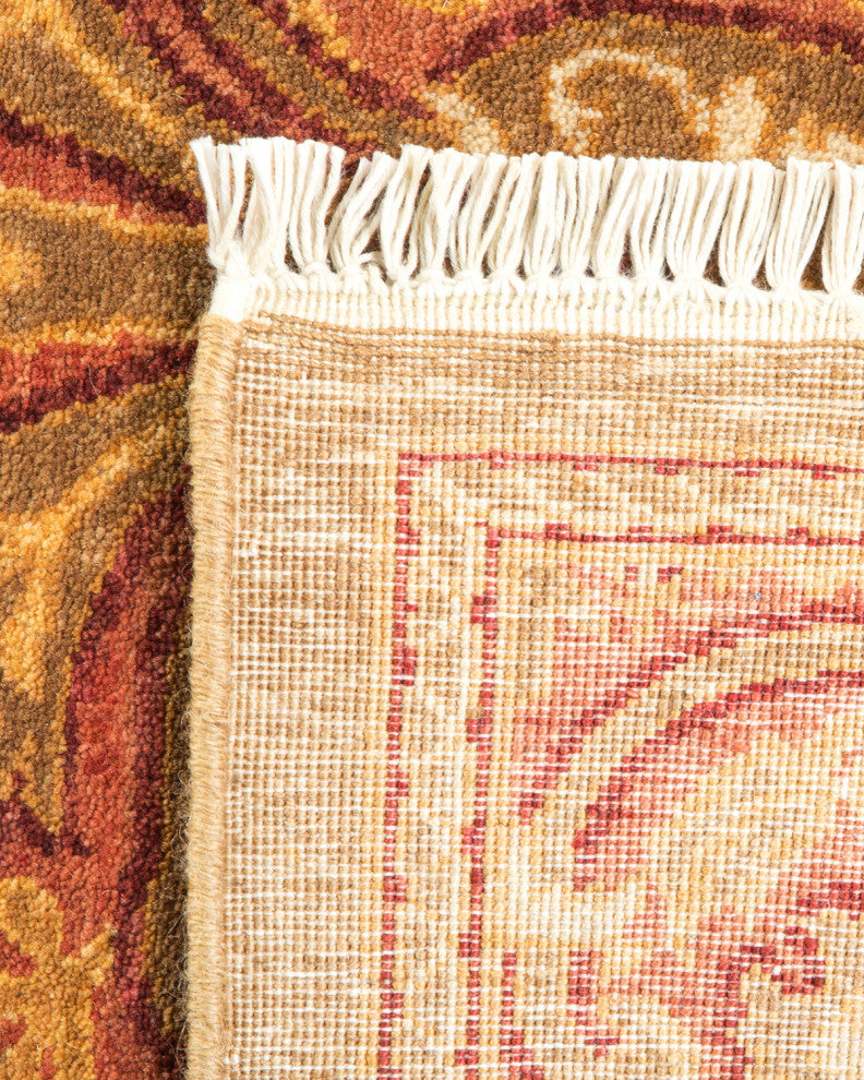 Mogul, One-of-a-Kind Hand-Knotted Runner Pink, 2'7"x9'2"