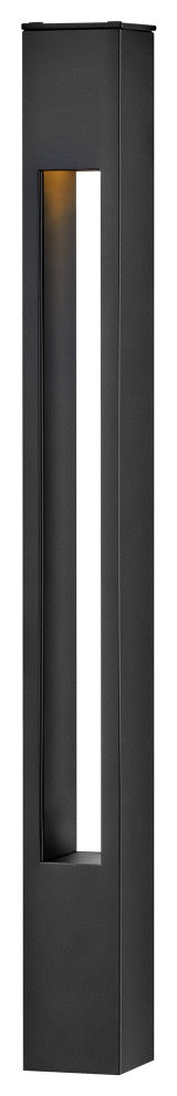 Hinkley Atlantis Square Small Bollard, Satin Black