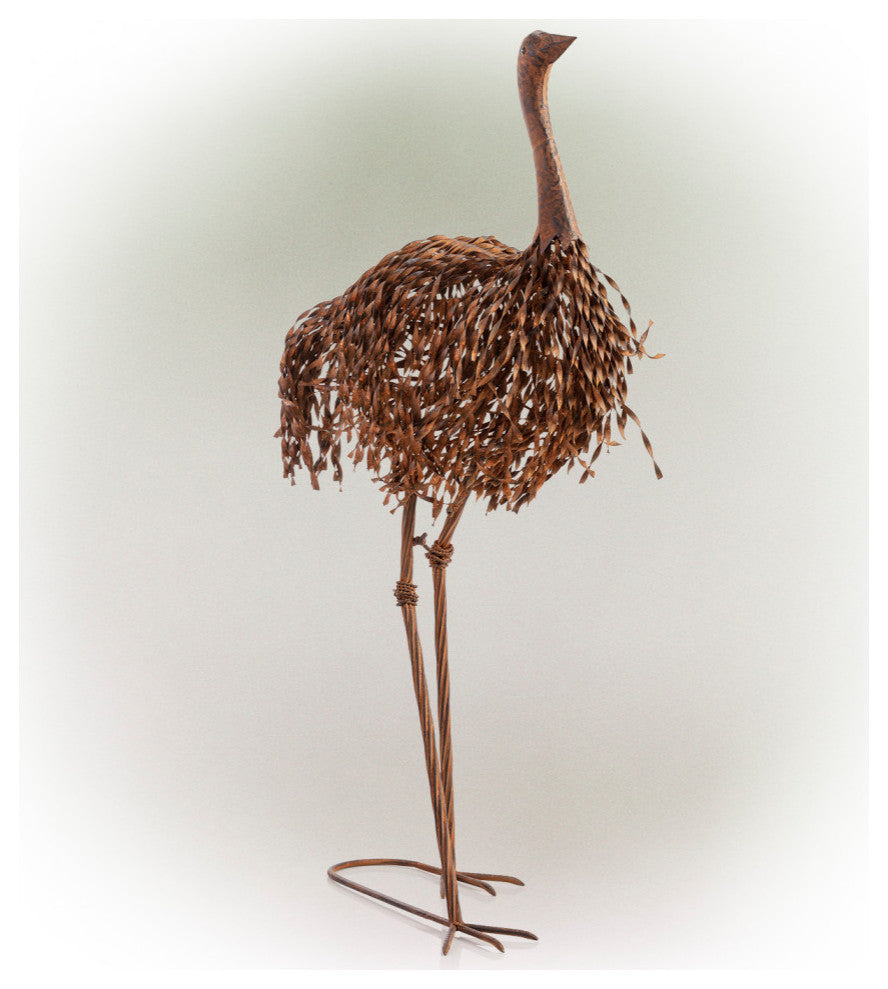 Metal Ostrich Statue
