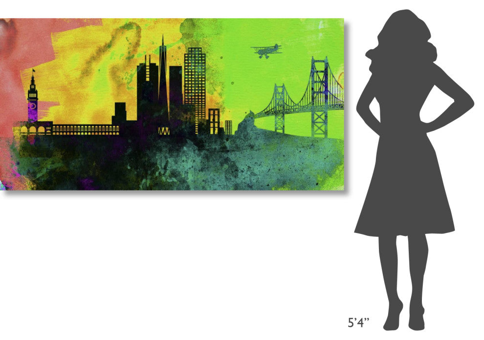 "San Francisco City Skyline" Fine Art Print