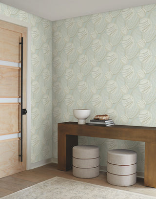 Smokey Blue Floating Lanterns Wallpaper