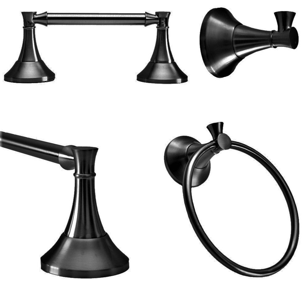 Arista Arlington Collection 4-Piece Set, Matte Black