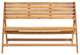 Safavieh Luca Folding Bench, Natural Brown