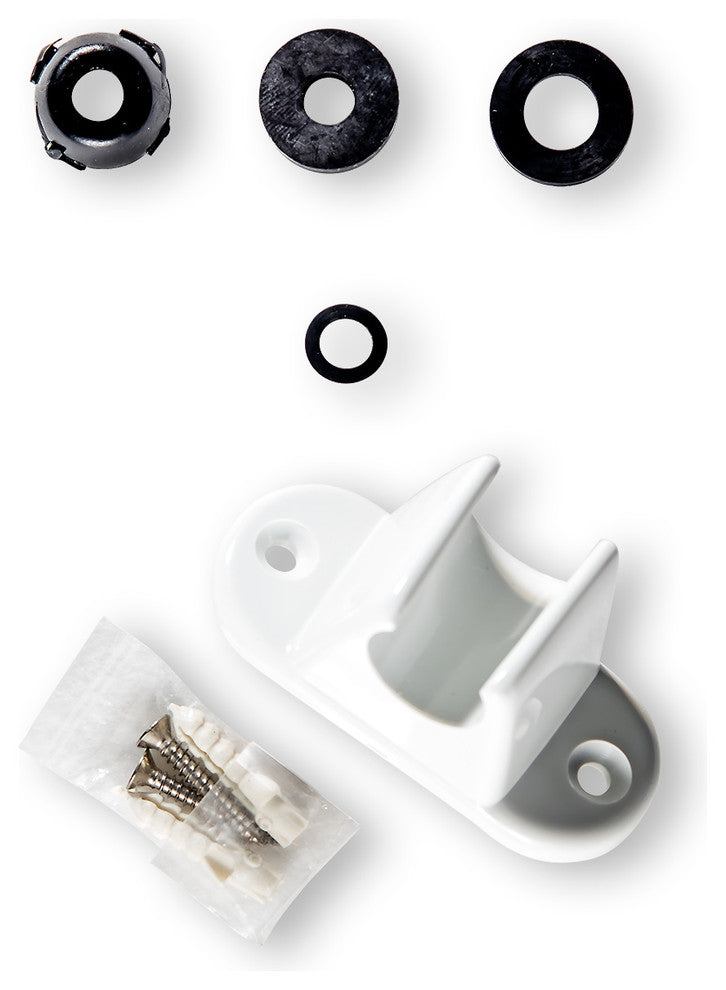 Bidet Spray White Colonial with Chrome Band