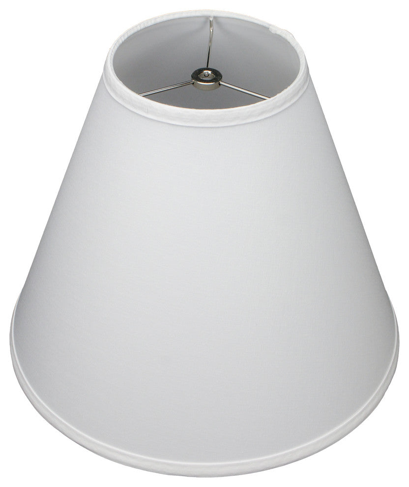 Fenchel Shades, 6"x14"x12" Spider Attachment Empire Lamp Shade, Linen White