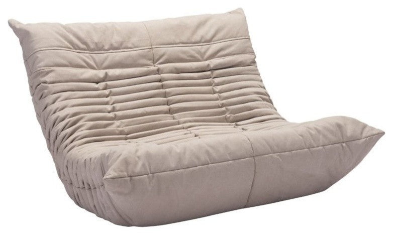Zuo Modern Down Low Loveseat Beige