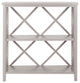 Safavieh Liam 2 Tier Open Bookcase, Quartz Gray
