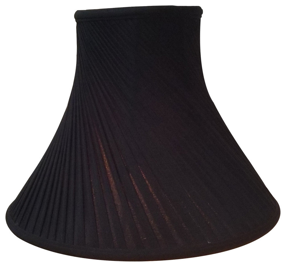 Royal Designs Twisted Pleat Basic Lampshade, Beige, Black, 8x18x13