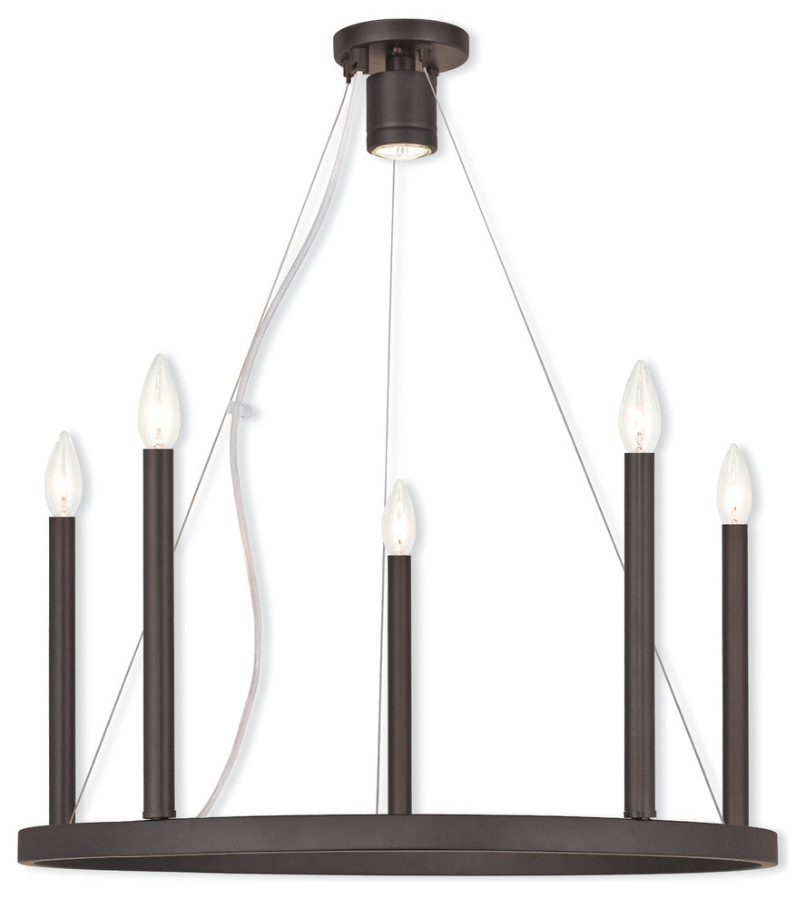 Hercules Chandelier, Bronze