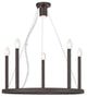Hercules Chandelier, Bronze