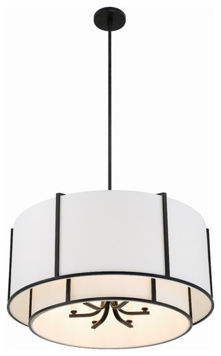 Carlyn 6-Light Black Chandelier