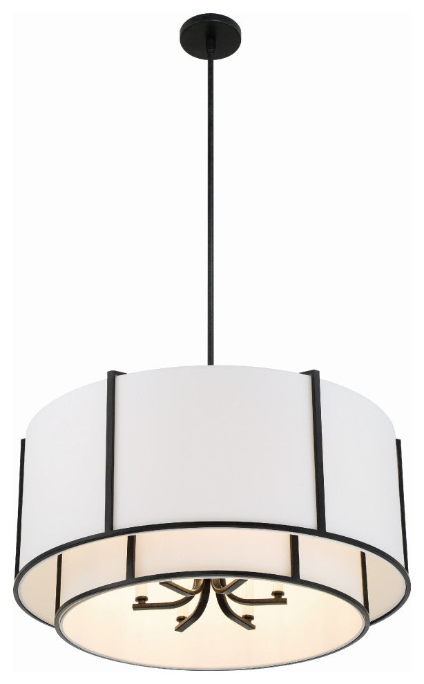 Carlyn 6-Light Black Chandelier
