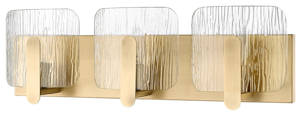 3 Light 24 in. Vintage Brass Vanity Light