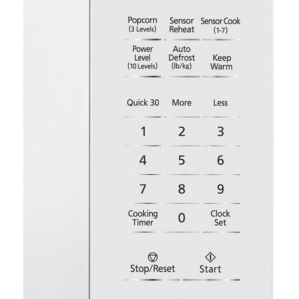 1.3 Cu. Ft. 1100W Genius Sensor Countertop Microwave Oven , White