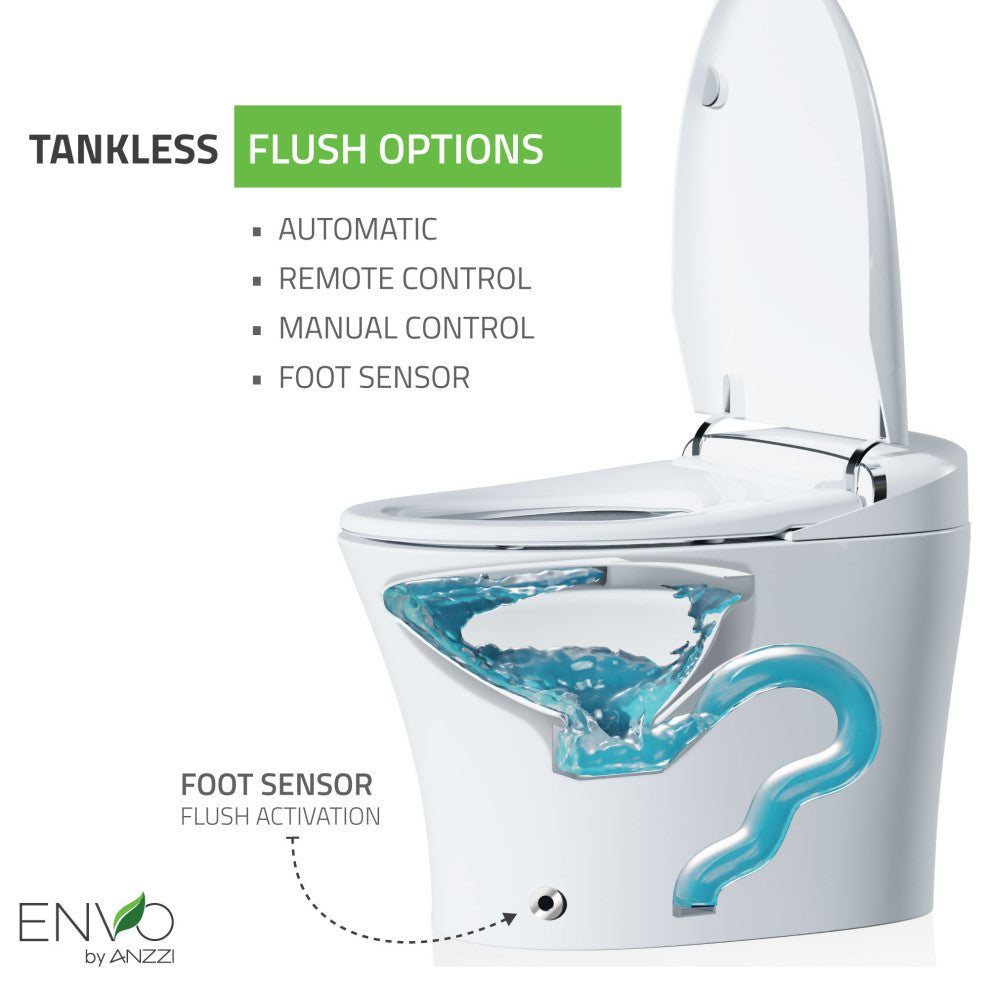 ENVO Aura Smart Bidet Toilet with Remote & Auto Flush