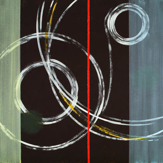 "Circle Swirl" Painting Print on Canvas