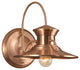 Norwell Lighting Large Budapest 1 Light Sconce, Copper 5155-CO-NG