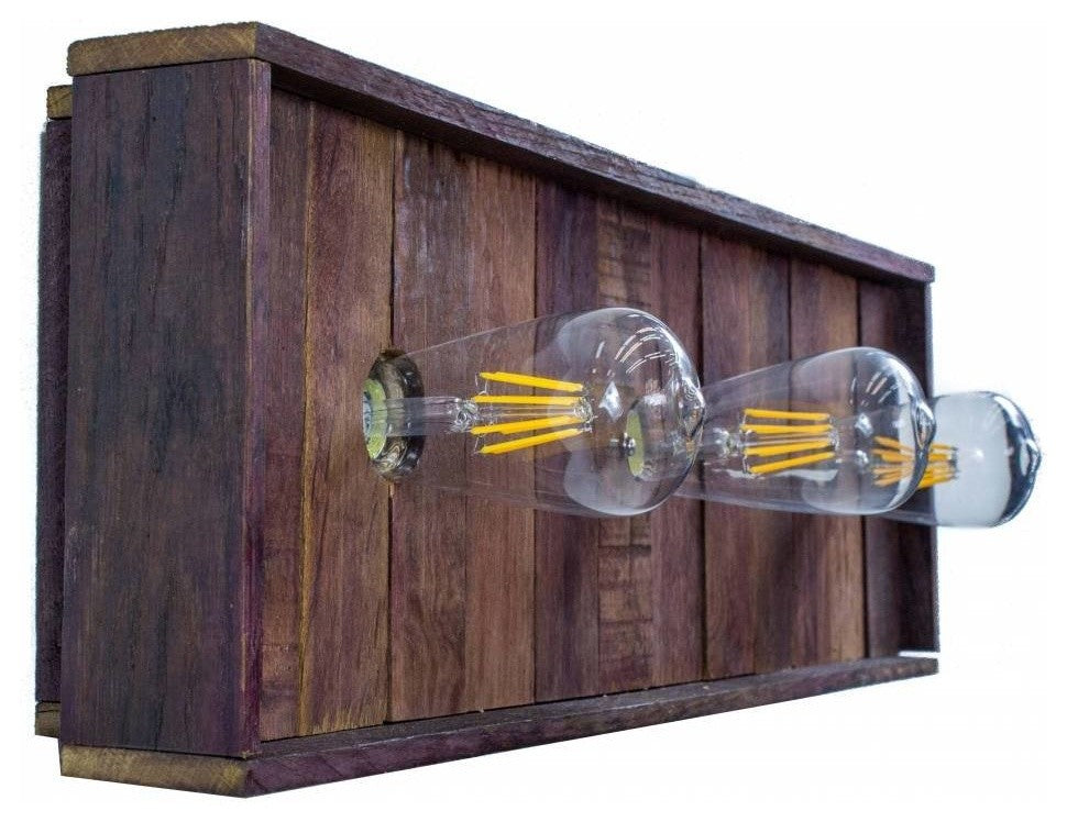 Wine Barrel Wall Vanity Light - Kale - Made from reclaimed California wine tanks