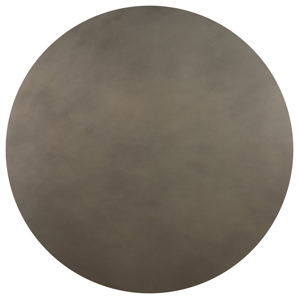 Chester Modern Concrete and Acacia Round Coffee Table
